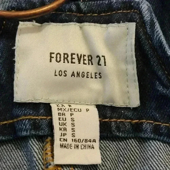 F21 Denim Jean Skirtalls / Overalls - S - Picture 8 of 8